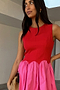 Red and Pink Mini Monika Dress