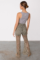 Thumbnail for Khaki Geo Mesh Trousers