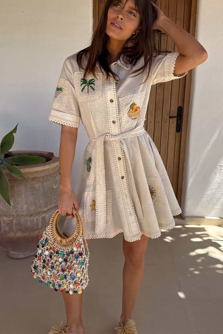 Multi Shell Macrame Bag