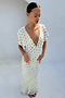 Cream Multi Foil Elodie Dress