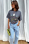 Grey Mystical Beaded T-Shirt