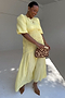 Butter Yellow Shirred Nara Dress