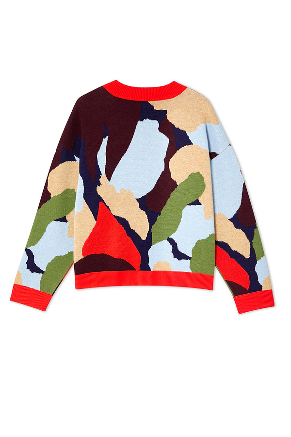 Navy Abstract Callie Cardigan – Never Fully Dressed