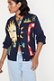 Navy Sundazed Summer Bomber