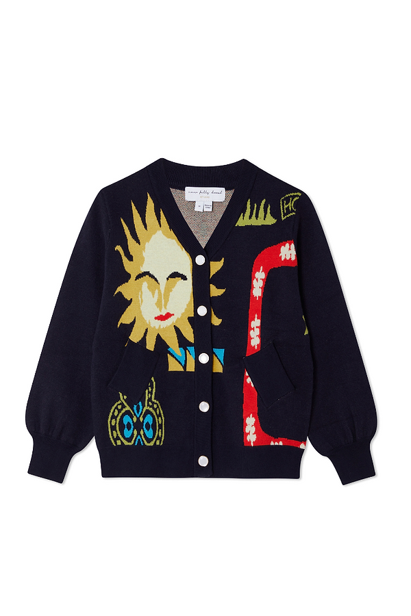 新着 Navy Sundazed Cardigan – Never Fully Dressed トップス
