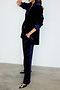 Navy Velvet Hot Fix Arden Trousers Petite