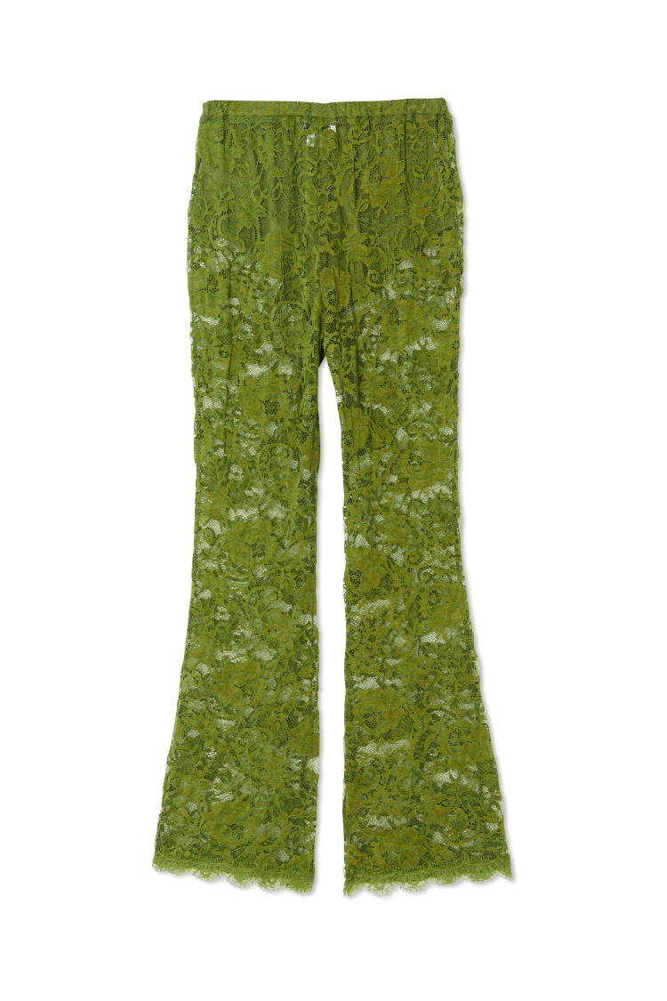 Olive Lace Diva Trousers Petite