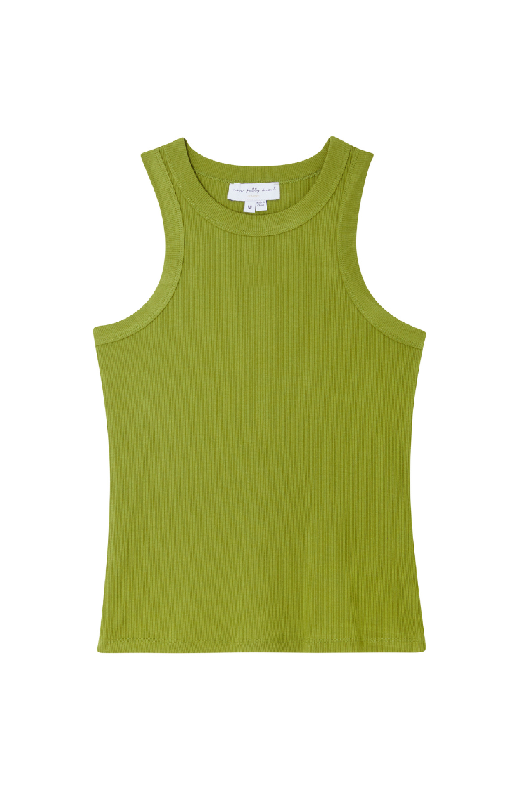 Olive Rib Tank Top