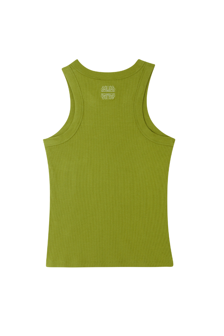 Olive Rib Tank Top