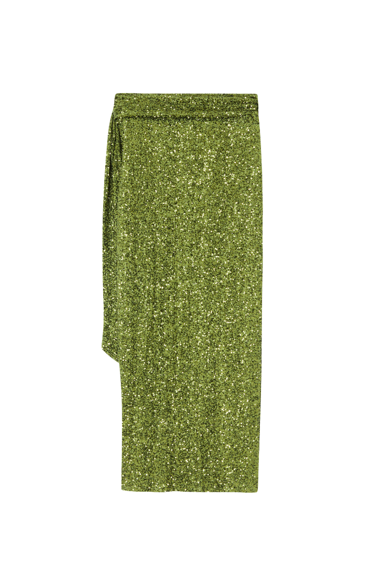 Olive Sequin Jaspre Skirt