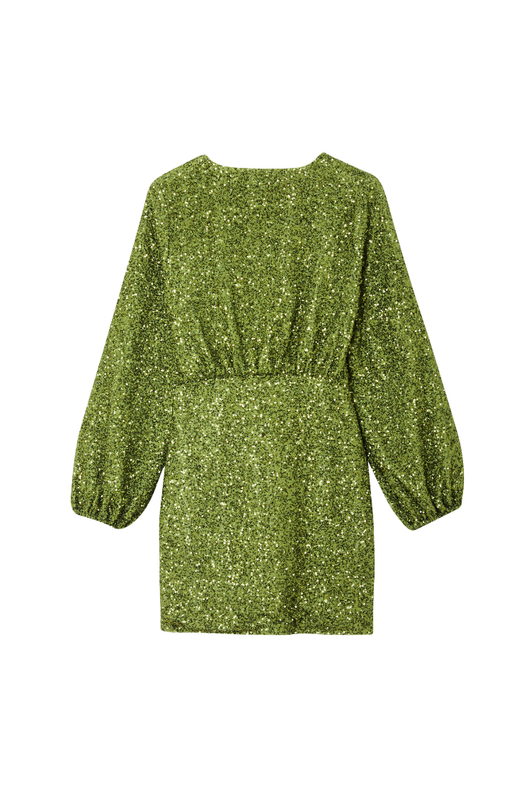 Olive Sequin Mini Vienna Petite