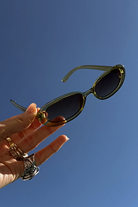 Thumbnail for Olive Oval Sunglasses