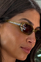Olive Oval Sunglasses
