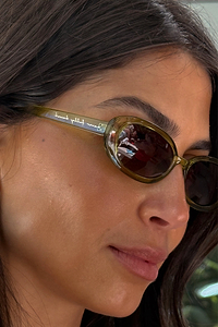 Thumbnail for Olive Oval Sunglasses