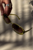 Thumbnail for Olive Oval Sunglasses