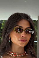 Thumbnail for Olive Oval Sunglasses