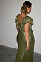 Olive Jacquard Tilda Dress