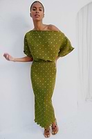 Thumbnail for caption_Model wears Olive Tilly Dress in UK size 10/ US 6