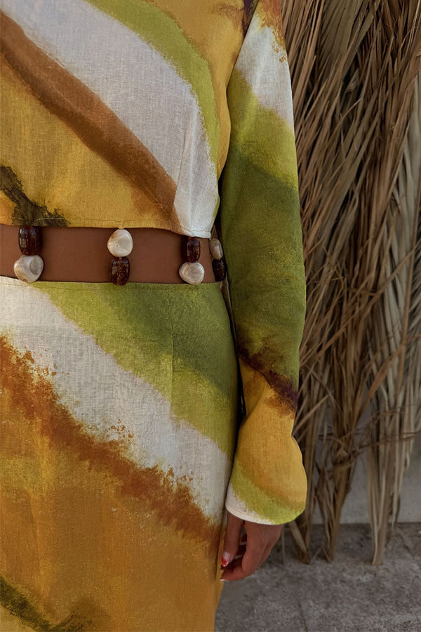 Green Ombre Alba Dress