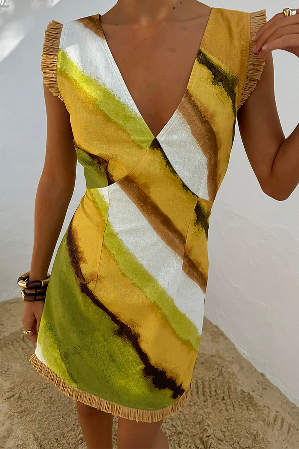 Green Ombre Deia Dress