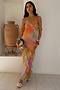 Ombre Jacquard Faro Dress