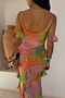 Ombre Jacquard Faro Dress