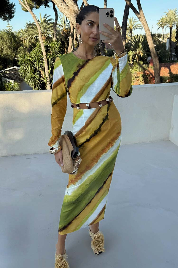 Green Ombre Alba Dress