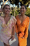 Coral Multi Foil Emma Dress