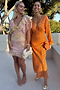 Coral Multi Foil Emma Dress