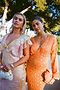 Coral Multi Foil Emma Dress Petite