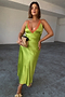 Lime and Coral Lily Dress Petite