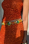 Orange Sequin Dorris Skirt Petite