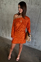 Orange Sequin Tilly Dress Petite