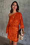 Orange Sequin Tilly Dress Petite