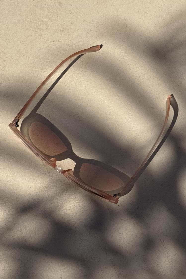 Cream Oval Sunglasses