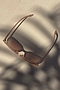 Cream Oval Sunglasses