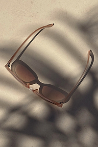 Thumbnail for Cream Oval Sunglasses