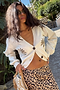 Embroidered Palm Boob Cardigan