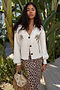 Embroidered Palm Boob Cardigan