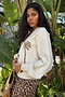 Embroidered Palm Boob Cardigan