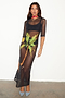 Black Ibiza Mesh Izzy Dress Petite