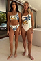 Palm Bandeau Suit