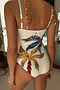 Palm Bandeau Suit