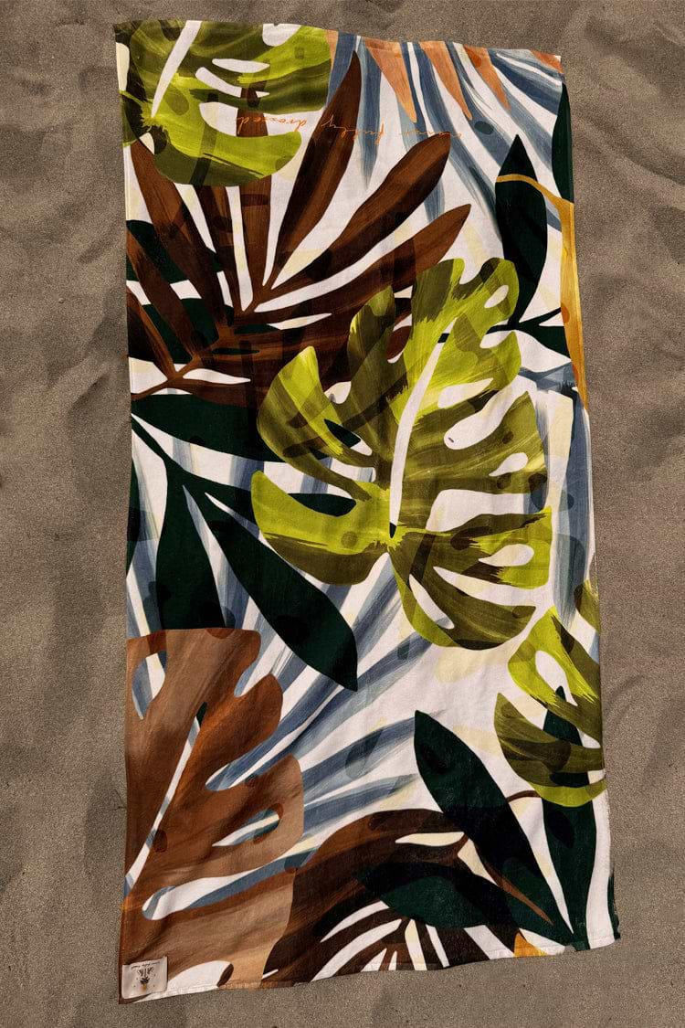 Palm Leaf Printed Towel