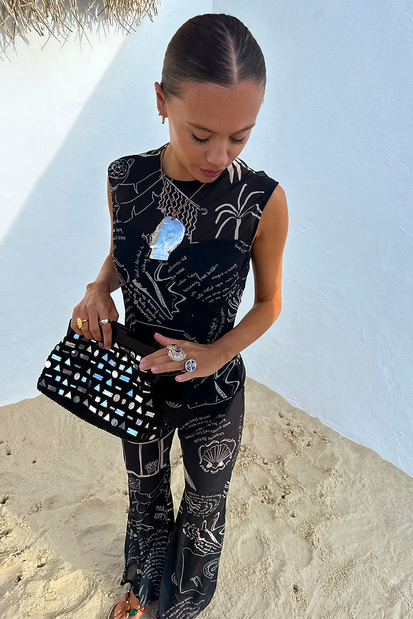 Mono Palma Mesh Top