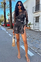 Mono Palma Mesh Mini Wrap Dress