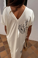 Thumbnail for caption_Model is 5ft5” and wears size M