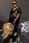 Black Palma T Shirt Dress