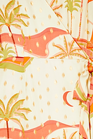 Thumbnail for Pastel Palm Ceryes Wrap Dress