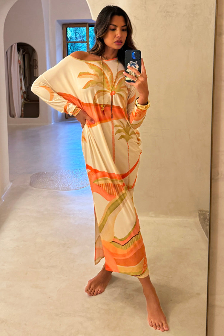 Pastel Palm Jem Dress